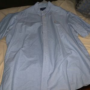 Light blue polo dress up shirt